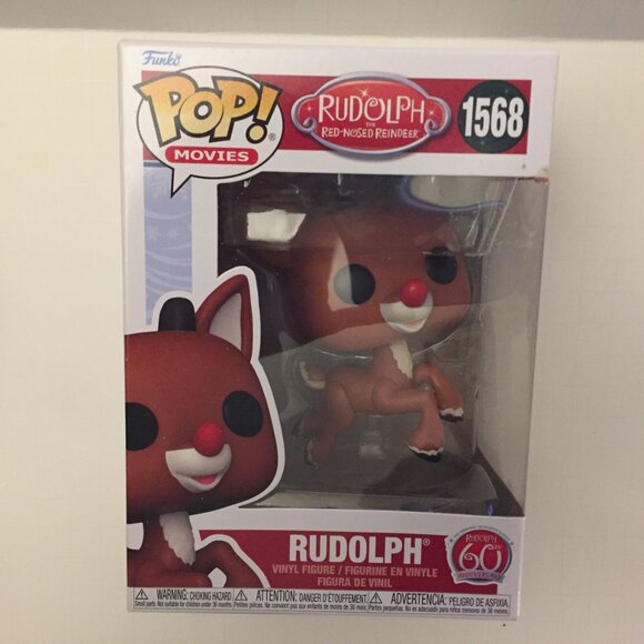 NEW Rudolph the Red Nose Reindeer 60th Anniversary Rudolph & Clarice Funko Pop - Picture 3 of 14